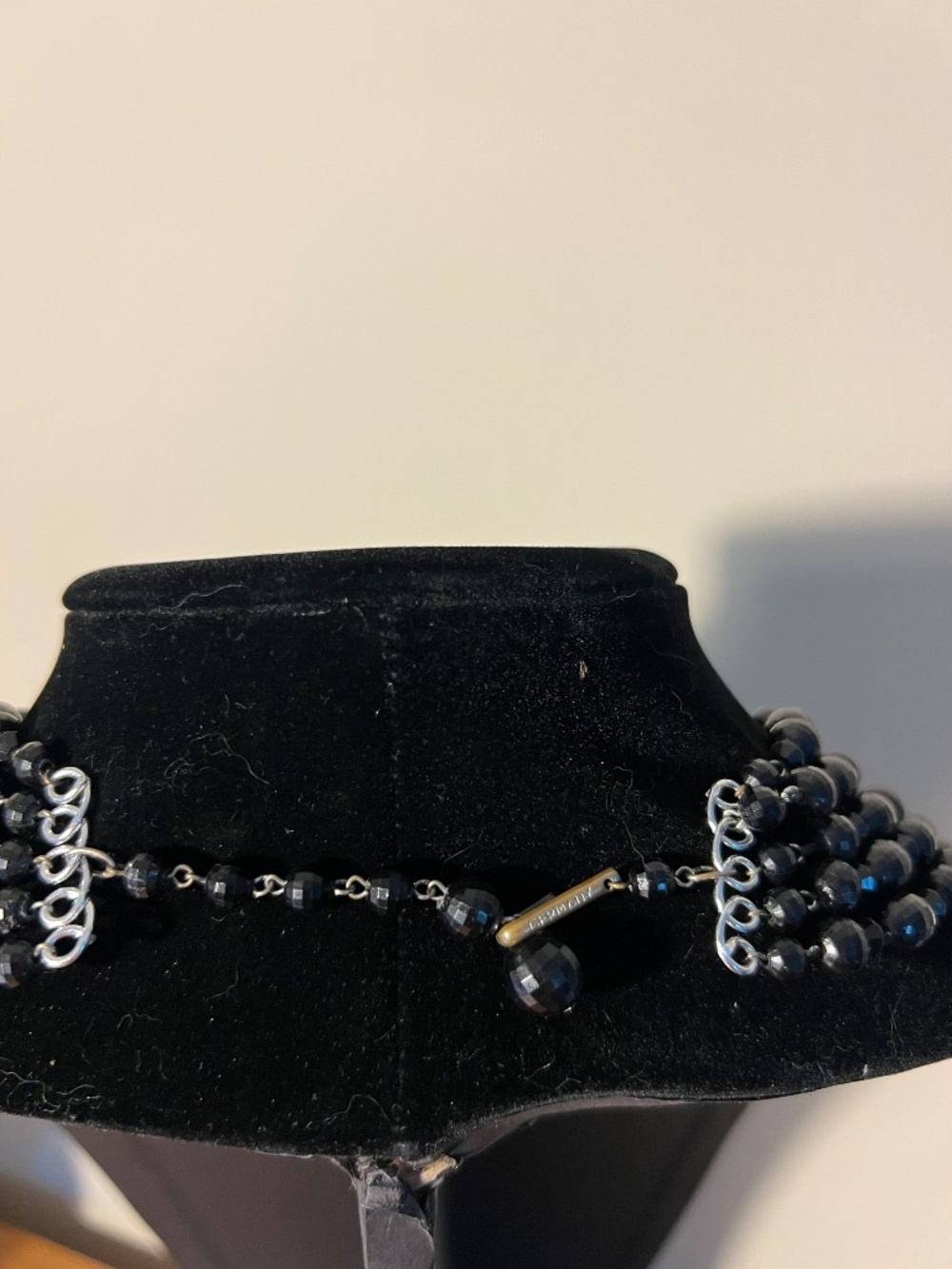 Vintage Gothic Victorian Beaded Necklace - Picture 3 of 3
